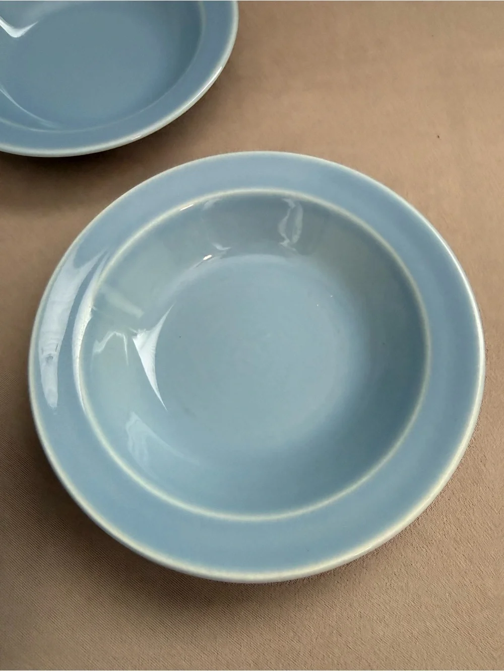 Vintage Lu-Ray Pastels Bowl - Set of 4 - Small Berry Dish Light Blue USA Easter